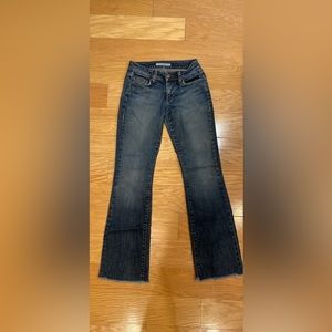 Low rise Y2K dark wash jeans